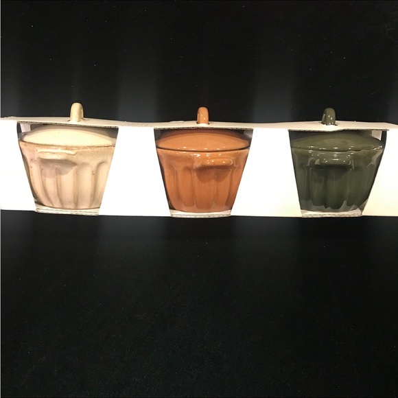 Fluted Stoneware Ramekins with Lids (Set of 3) - Hearth & Hand™ with Magnolia - Picture 5 of 5